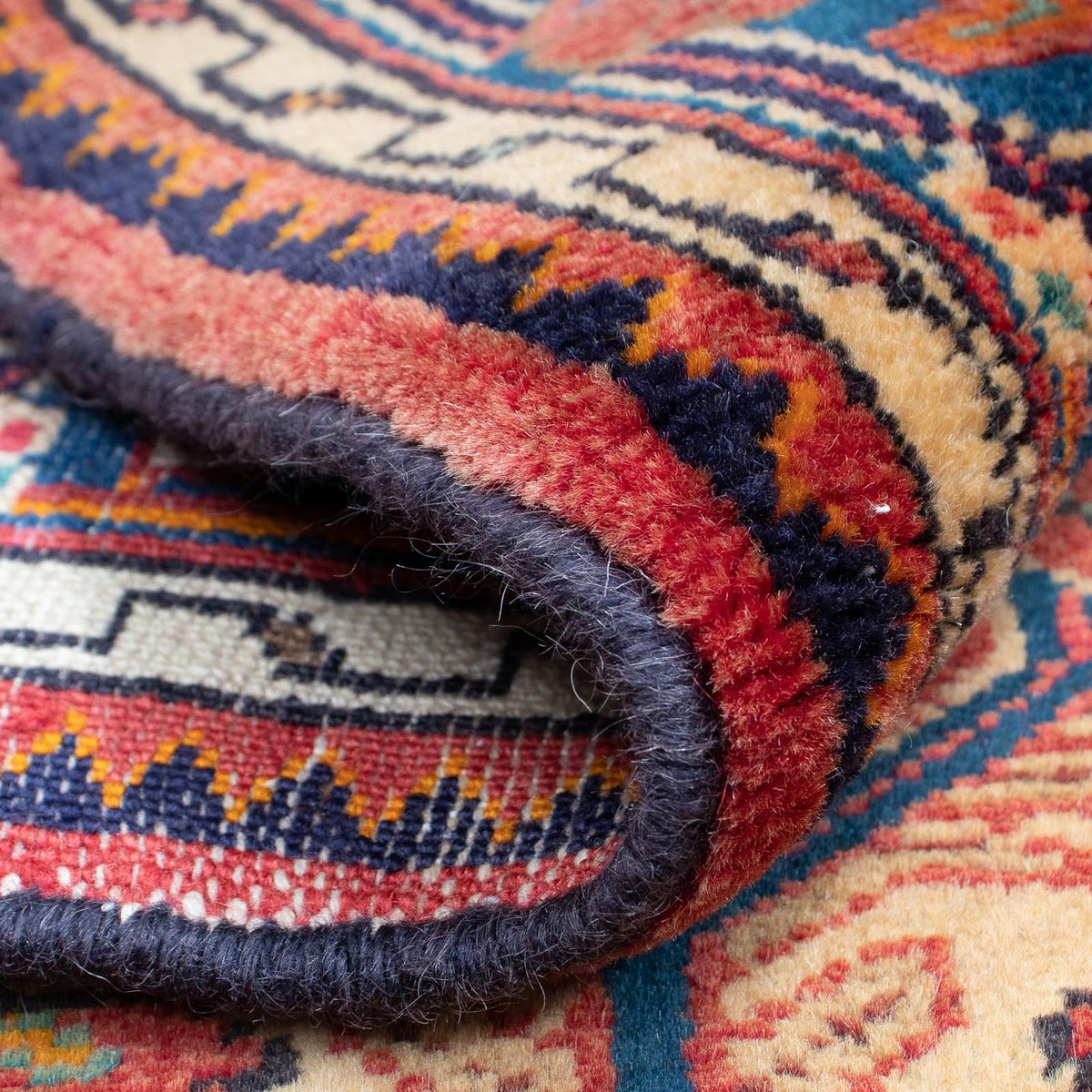 Perski dywan - Nomadyczny - 124 x 90 cm - czerwony