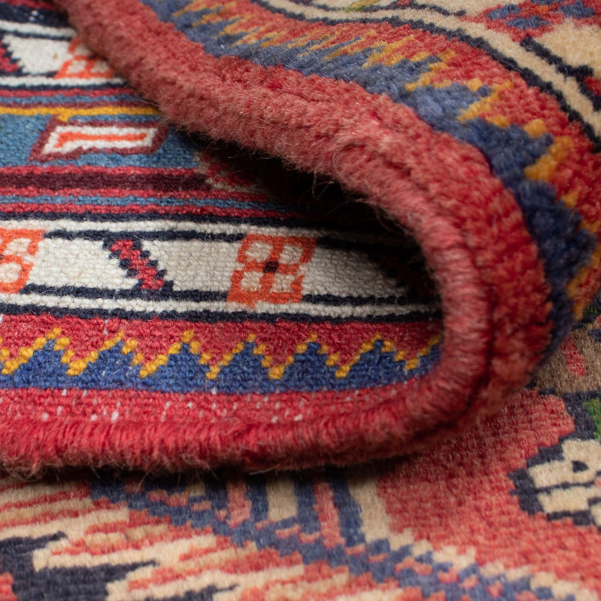 Perski dywan - Nomadyczny - 136 x 91 cm - czerwony