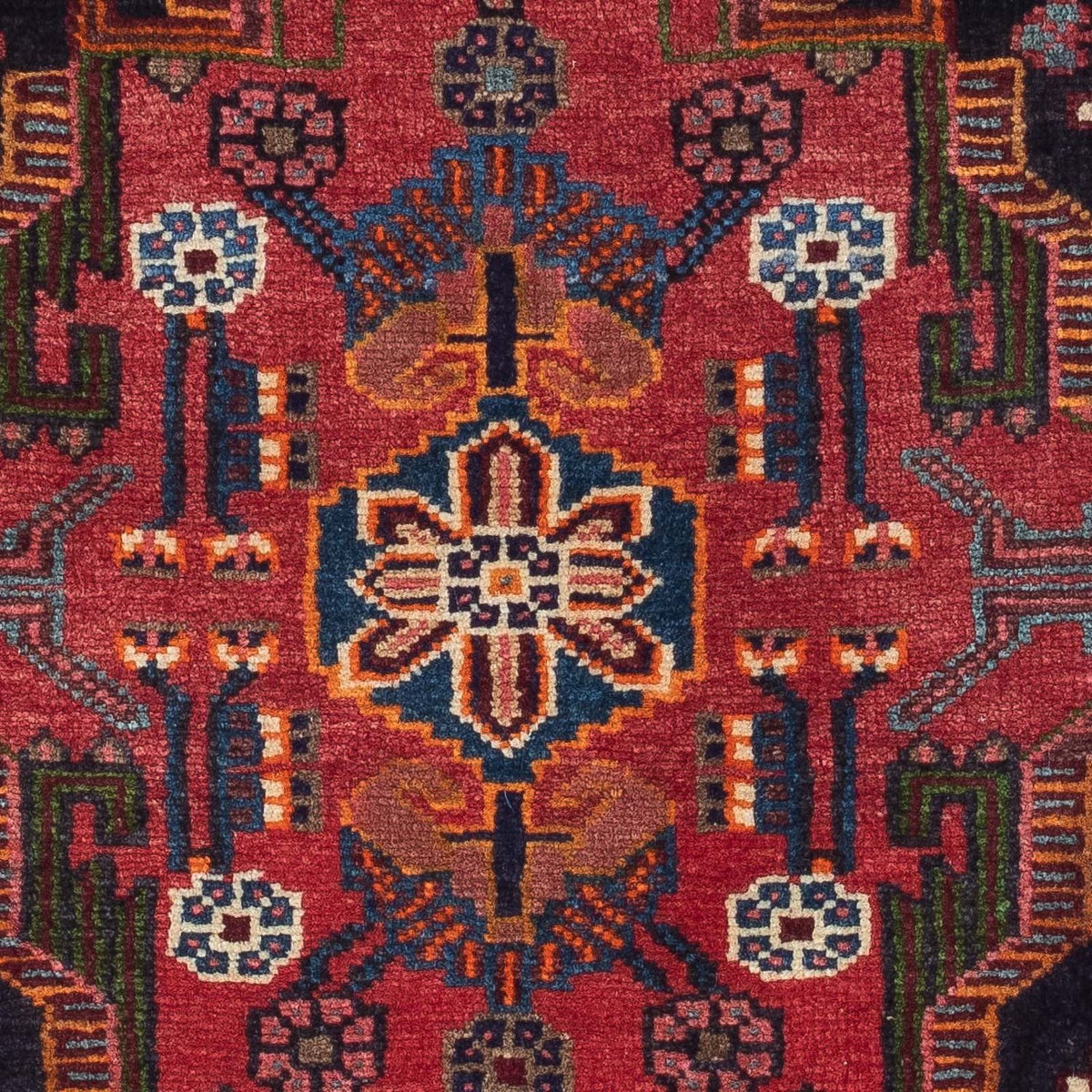 Perski dywan - Nomadyczny - 125 x 90 cm - ciemna czerwień