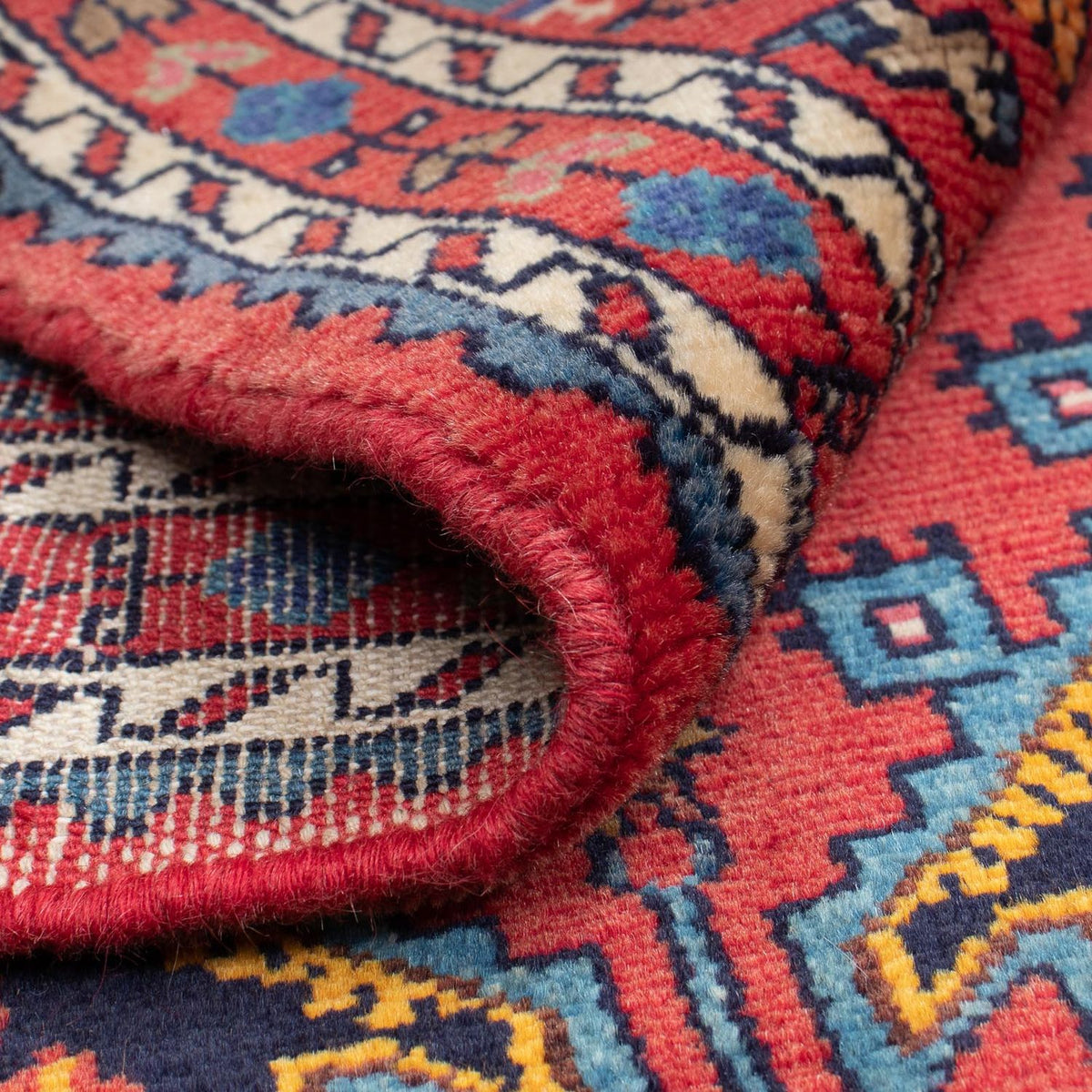 Perski dywan - Nomadyczny - 130 x 90 cm - czerwony