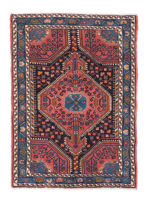 Perski dywan - Nomadyczny - 118 x 83 cm - ciemnoniebieski