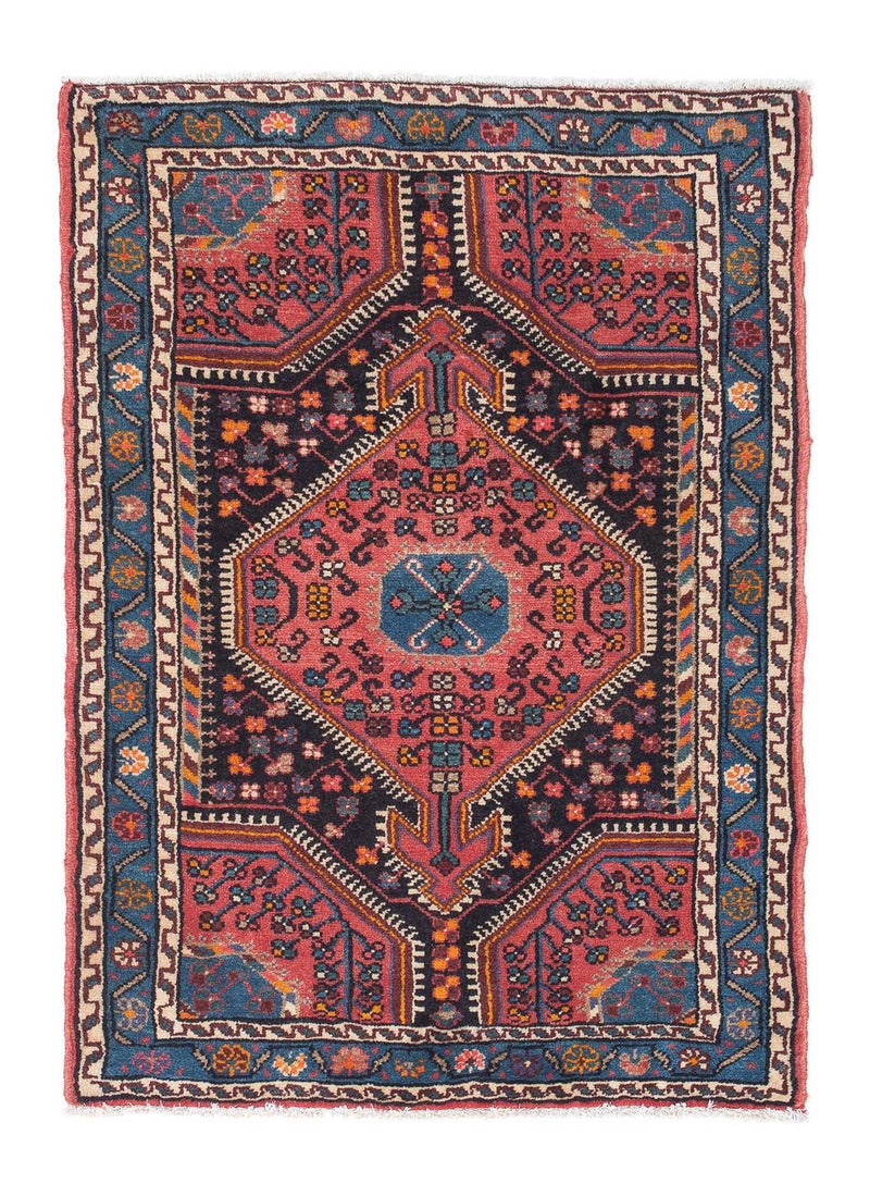 Perski dywan - Nomadyczny - 118 x 83 cm - ciemnoniebieski