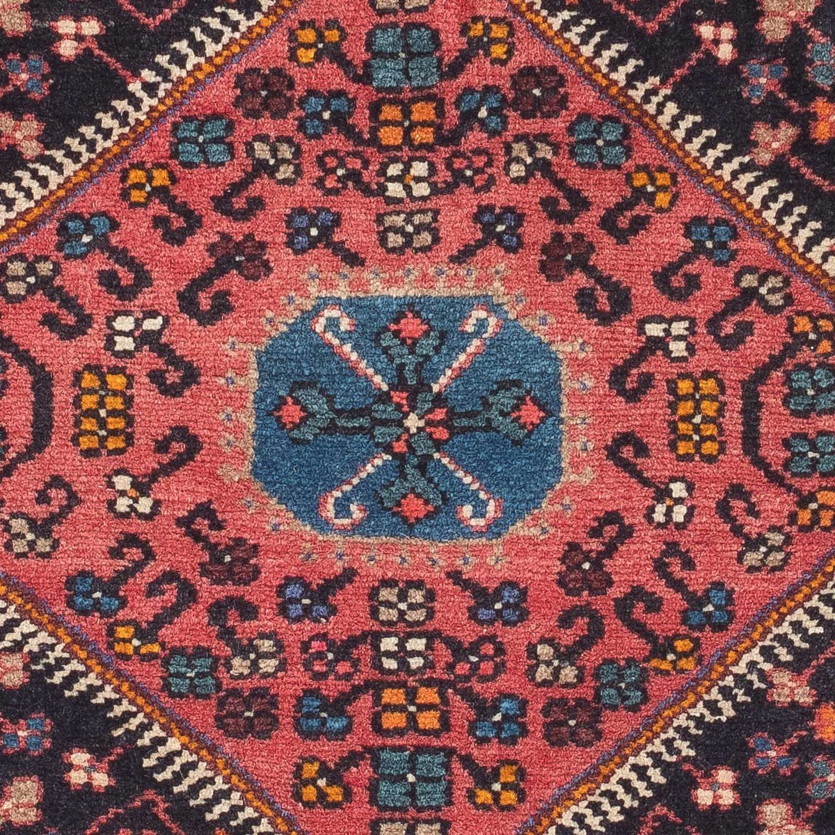 Perski dywan - Nomadyczny - 118 x 83 cm - ciemnoniebieski