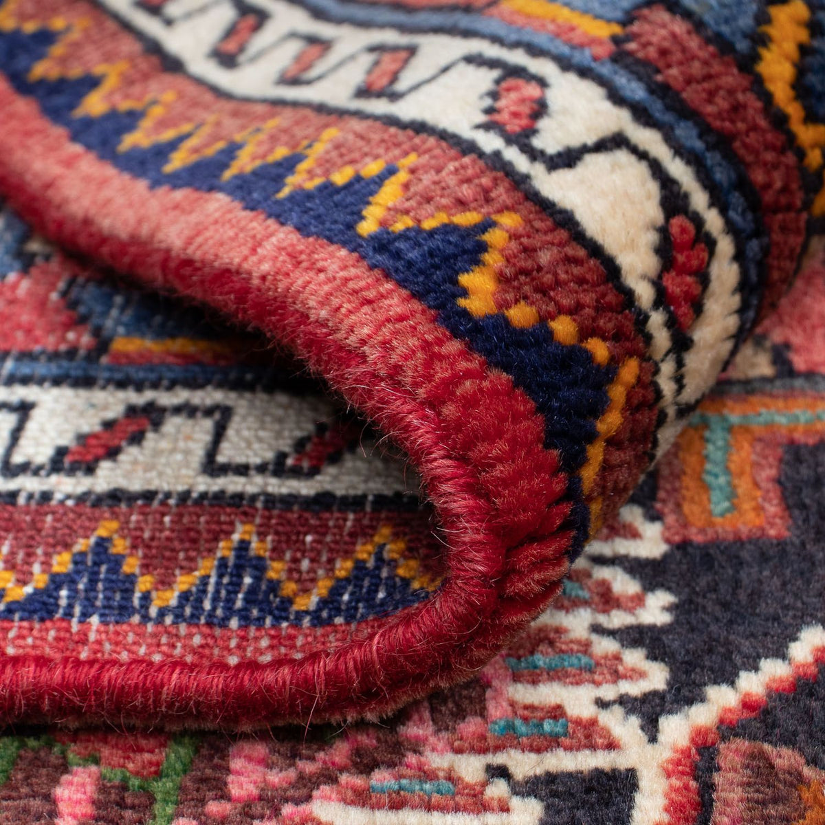 Perski dywan - Nomadyczny - 127 x 84 cm - czerwony