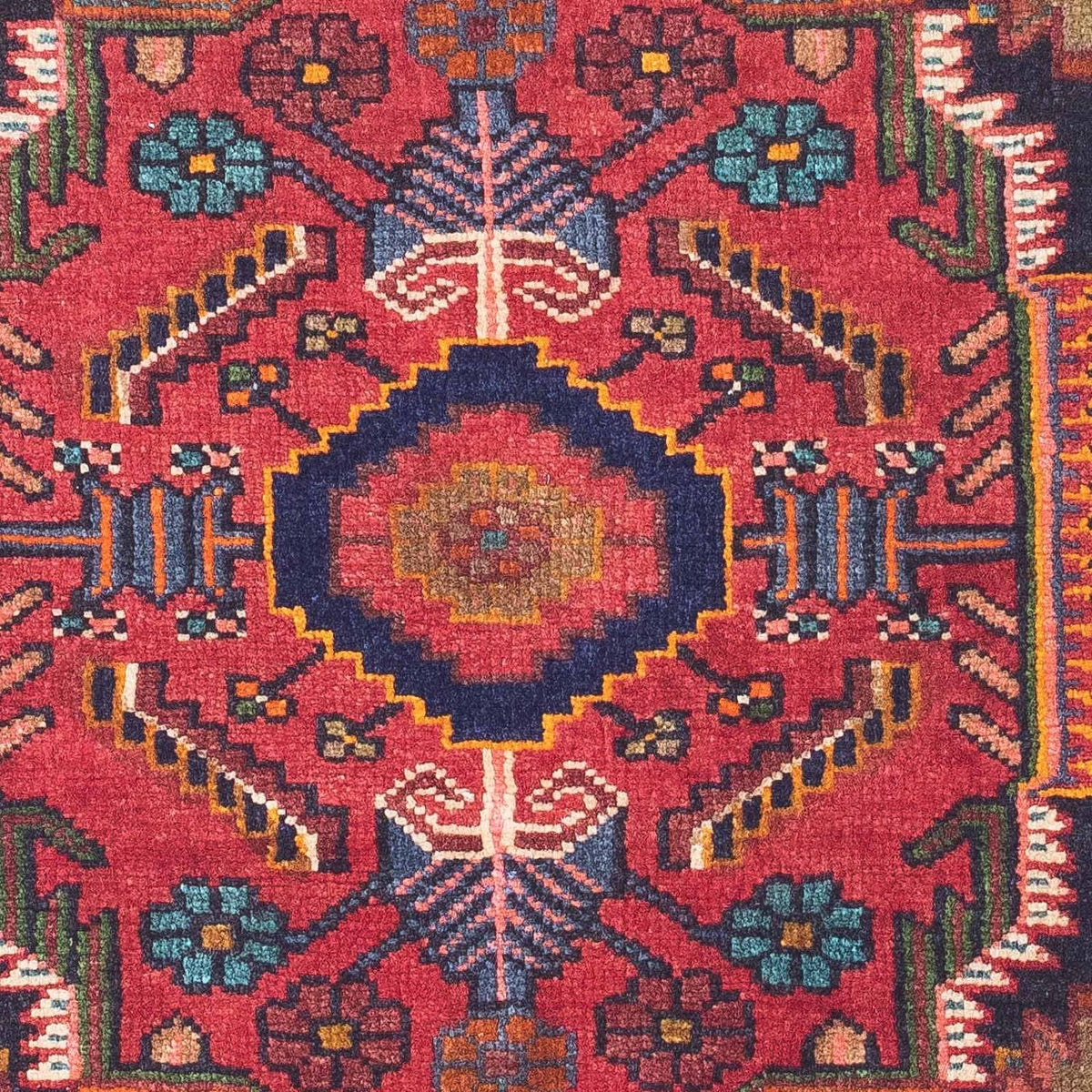 Perski dywan - Nomadyczny - 127 x 86 cm - czerwony