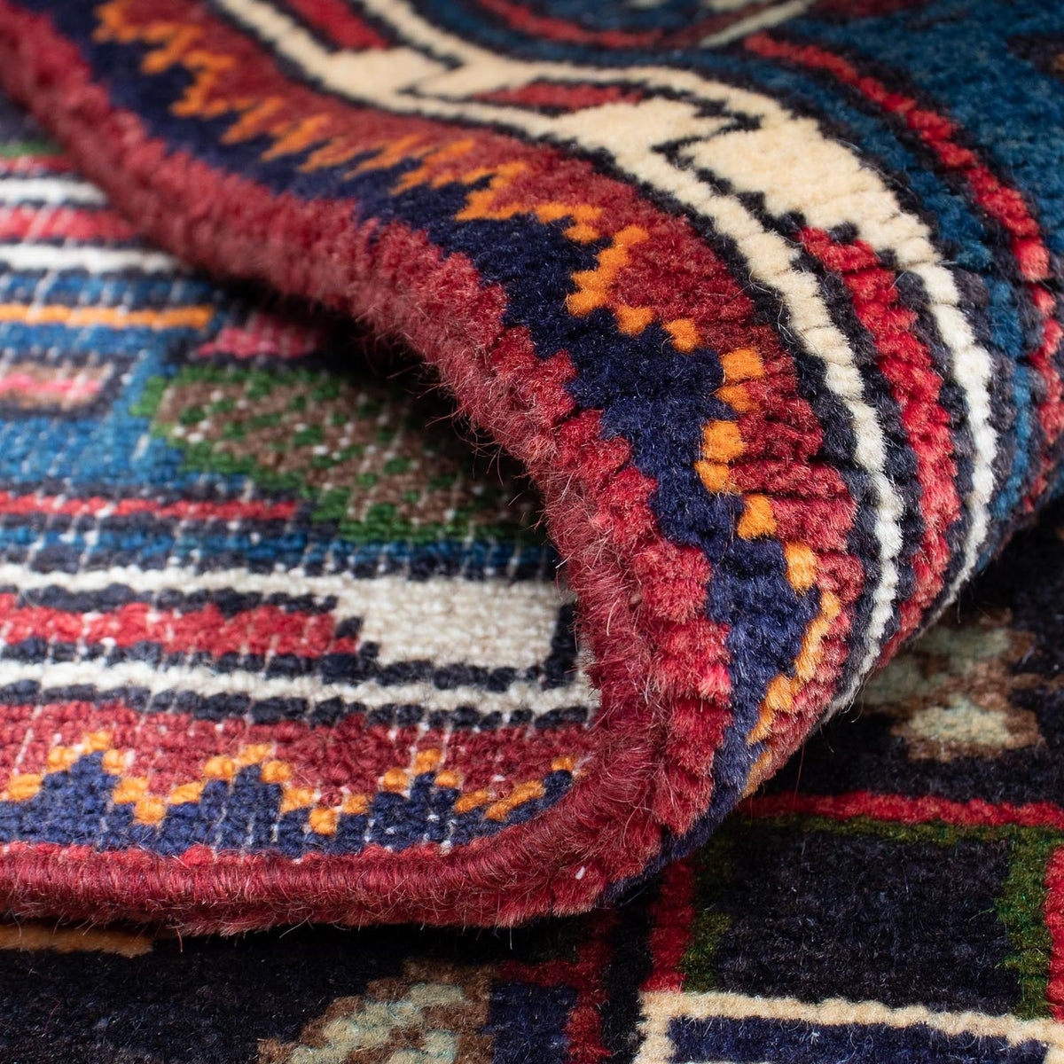 Perski dywan - Nomadyczny - 128 x 90 cm - czerwony