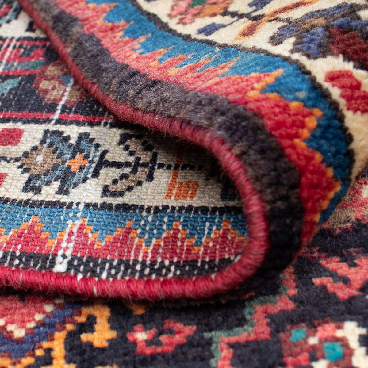 Perski dywan - Nomadyczny - 138 x 88 cm - ciemna czerwień