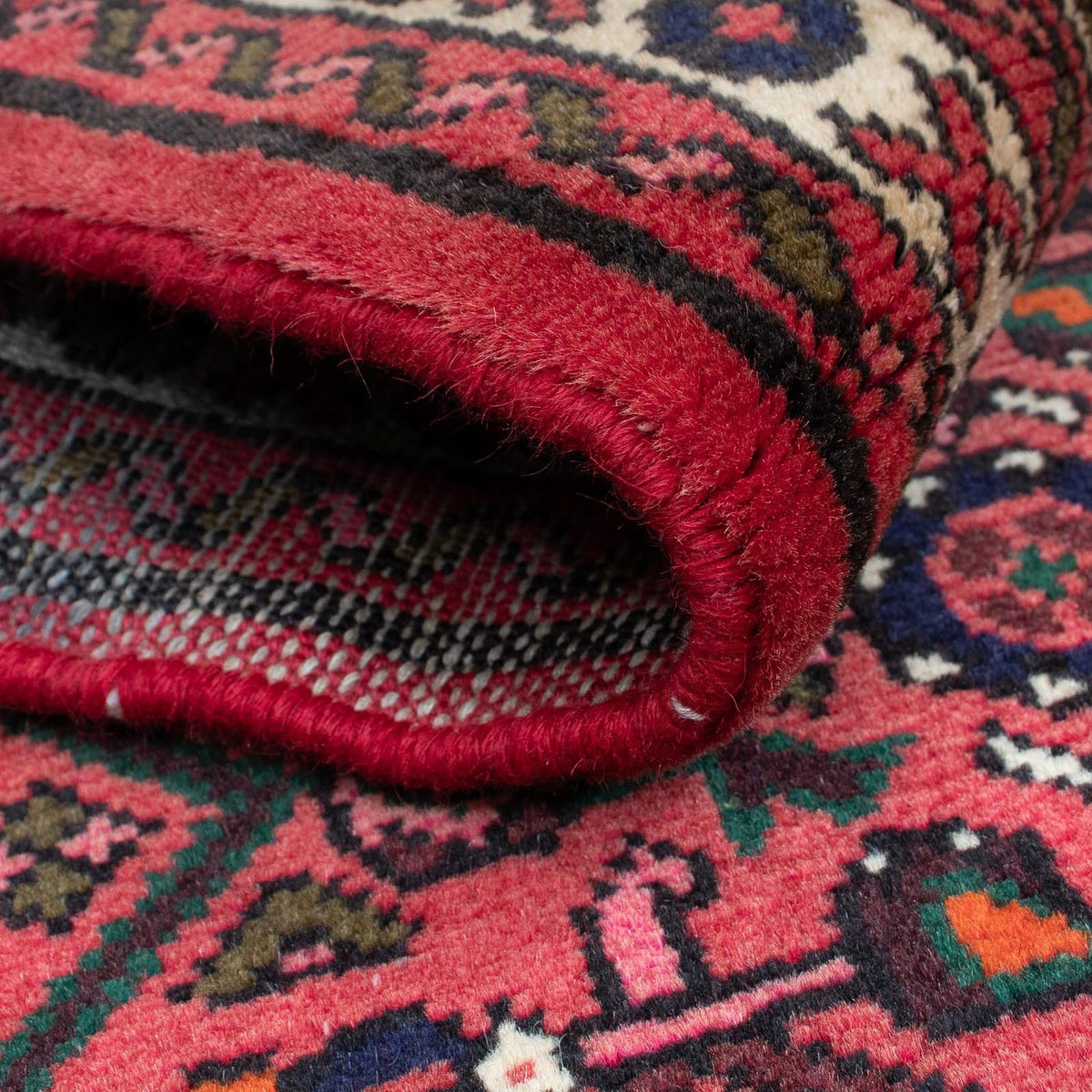 Biegacz Perski dywan - Nomadyczny - 195 x 74 cm - ciemna czerwień