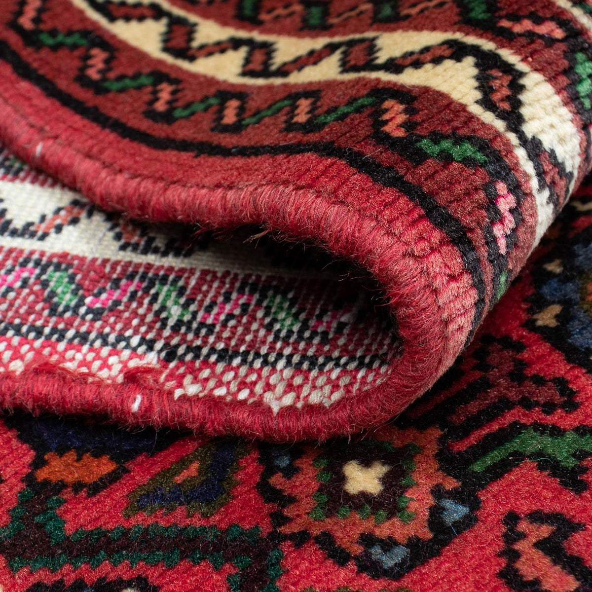 Biegacz Perski dywan - Nomadyczny - 195 x 68 cm - ciemna czerwień