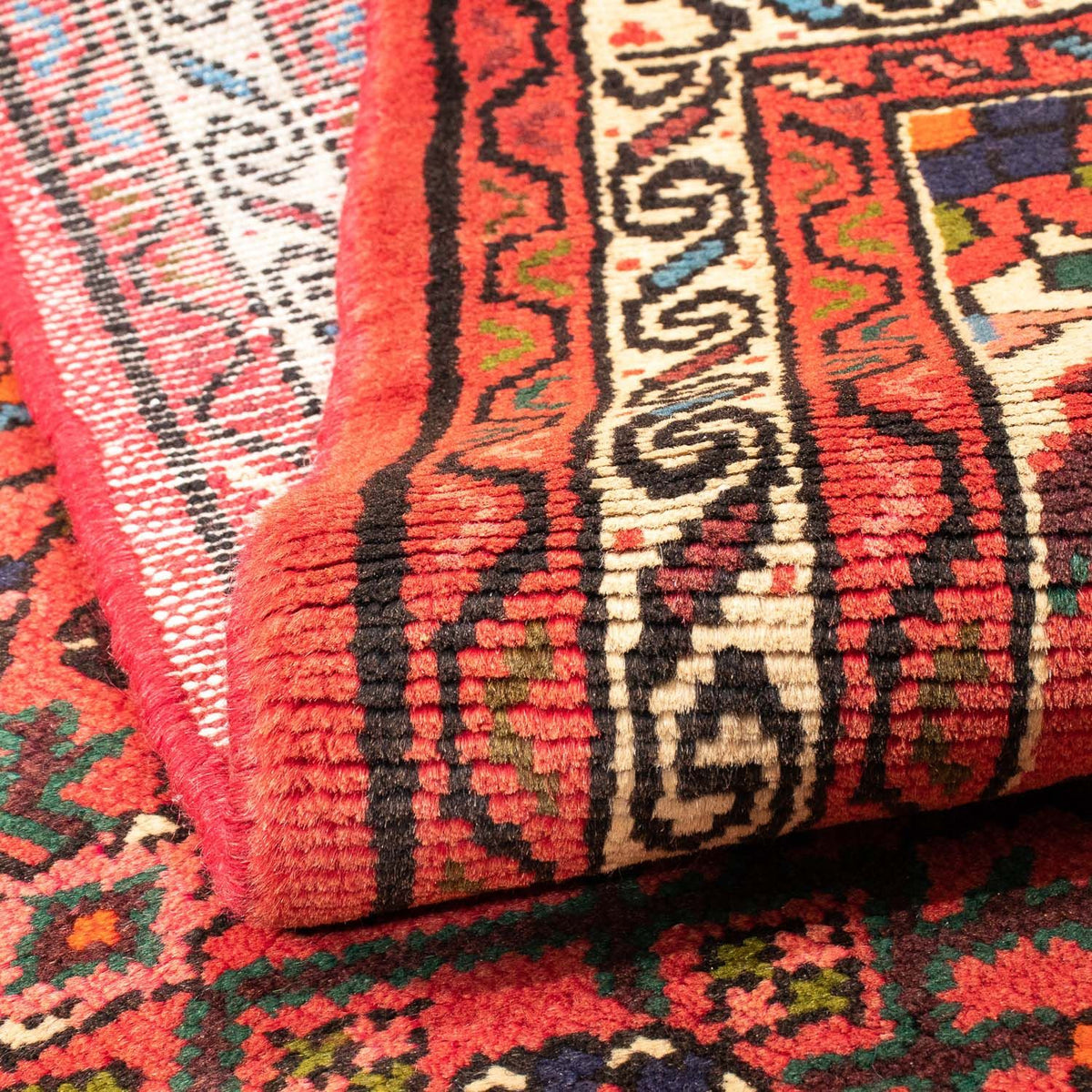 Perski dywan - Nomadyczny - 146 x 100 cm - czerwony