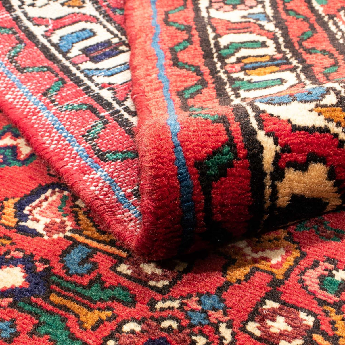 Perski dywan - Nomadyczny - 160 x 108 cm - czerwony