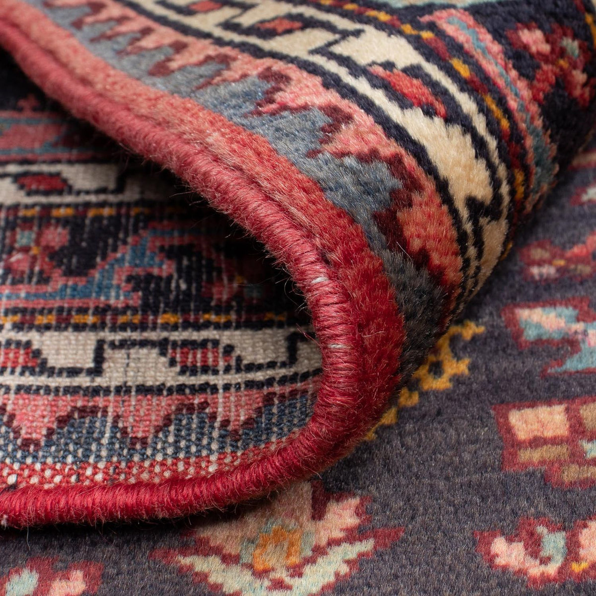 Perski dywan - Nomadyczny - 157 x 104 cm - ciemnoniebieski