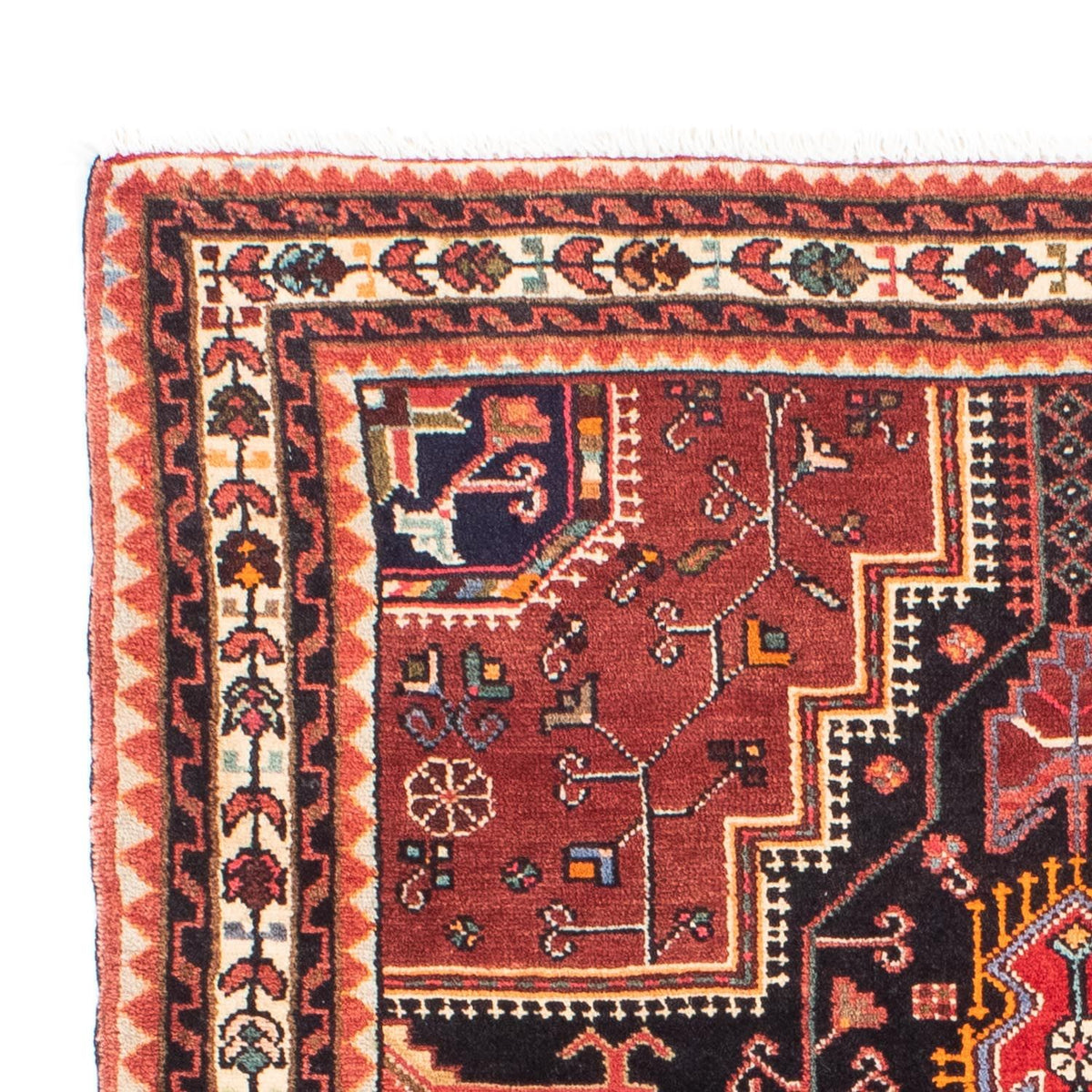 Perski dywan - Nomadyczny - 162 x 110 cm - ciemnoniebieski