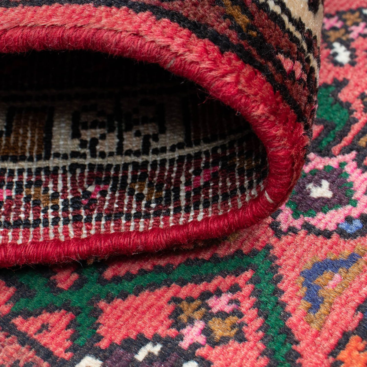 Biegacz Perski dywan - Nomadyczny - 195 x 68 cm - ciemna czerwień