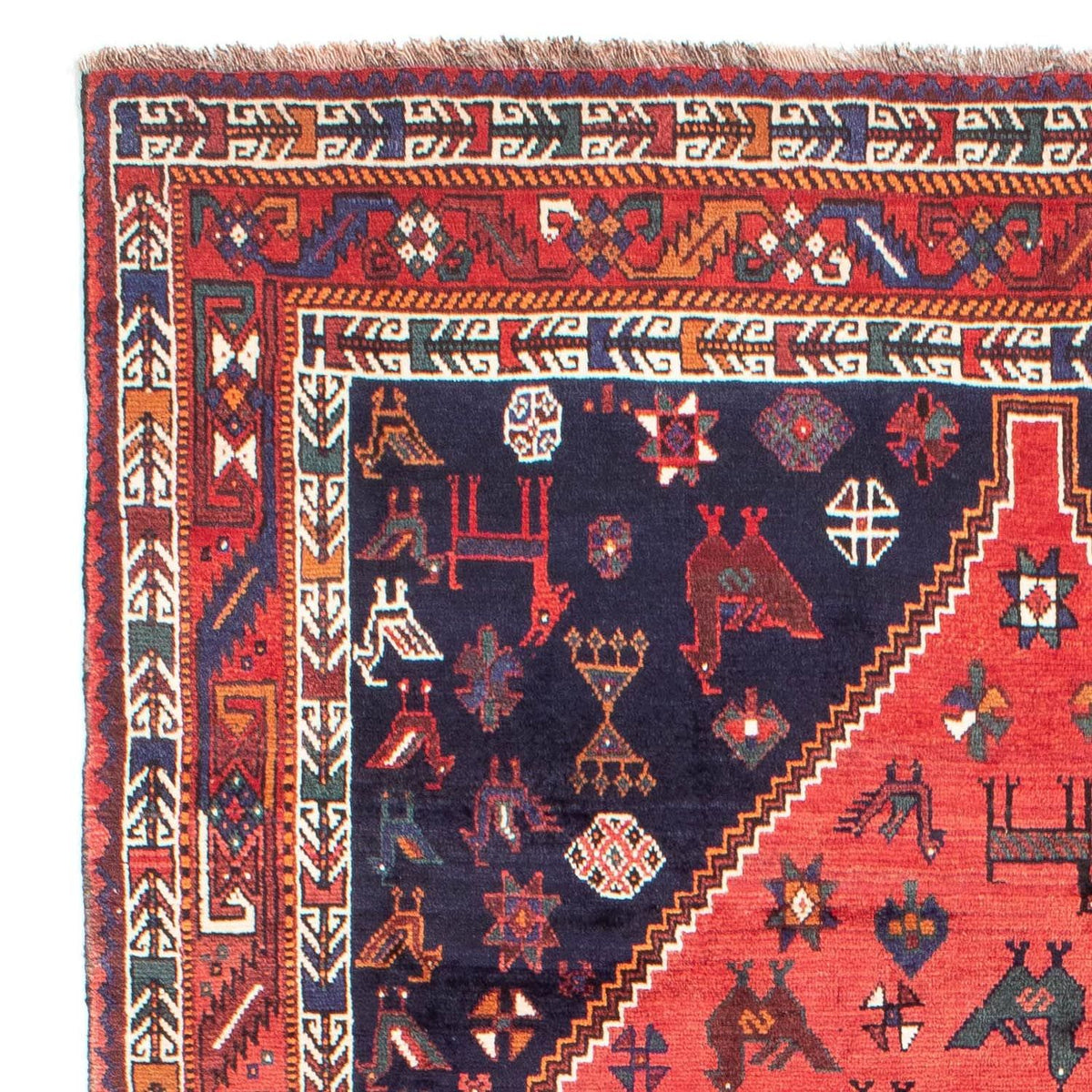 Perski dywan - Nomadyczny - 300 x 200 cm - czerwony