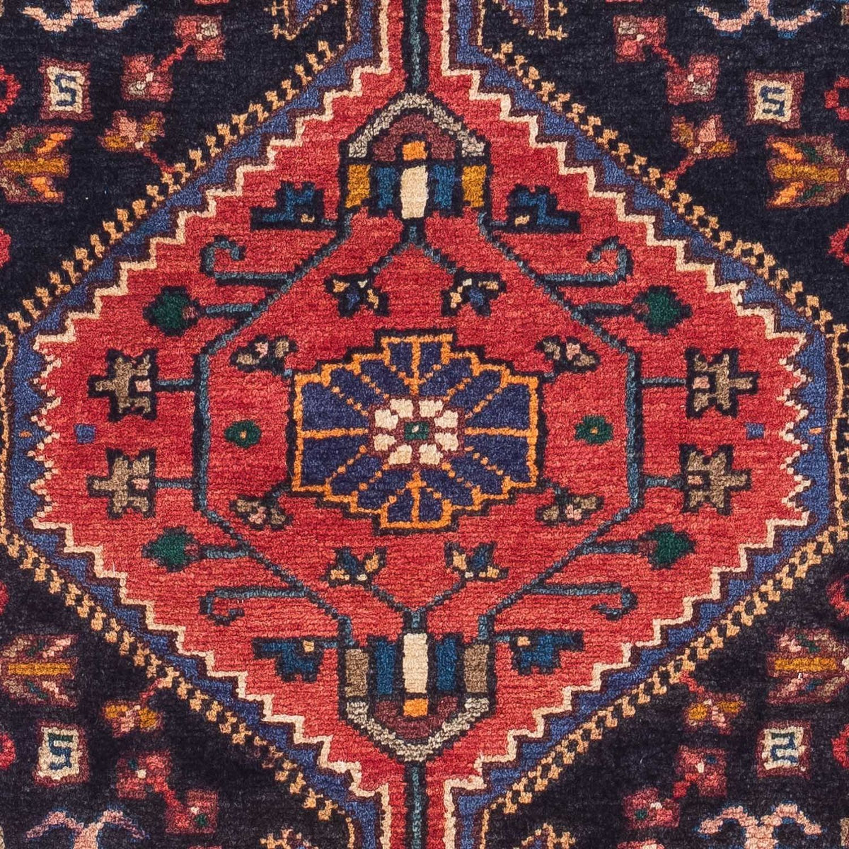 Perski dywan - Nomadyczny - 130 x 85 cm - ciemnoniebieski