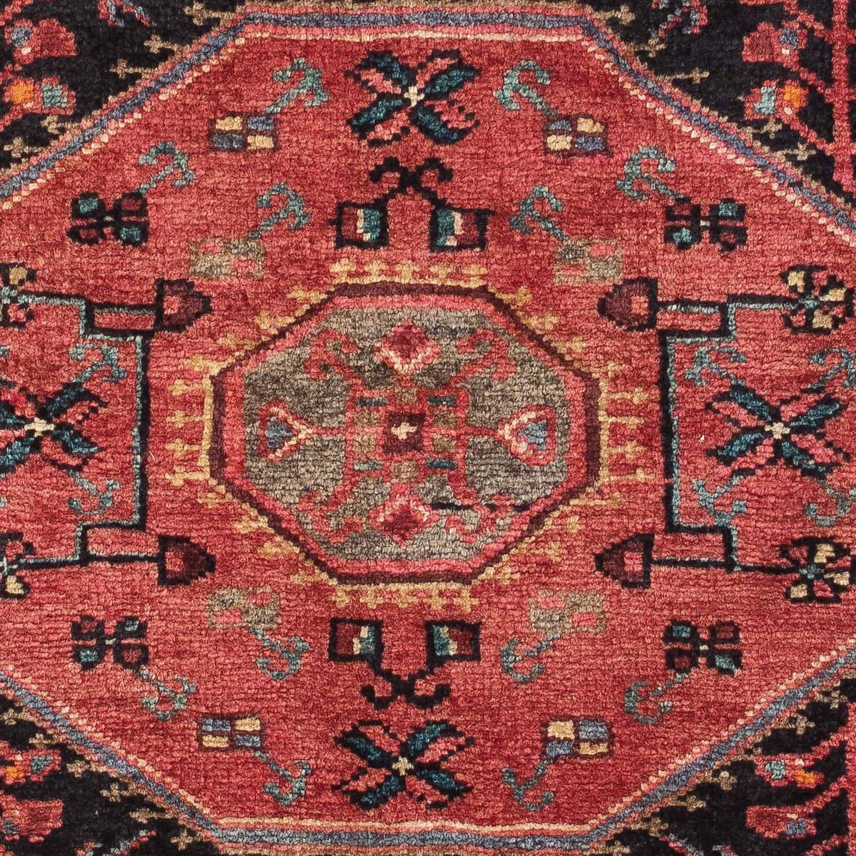 Perski dywan - Nomadyczny - 135 x 90 cm - ciemnoniebieski