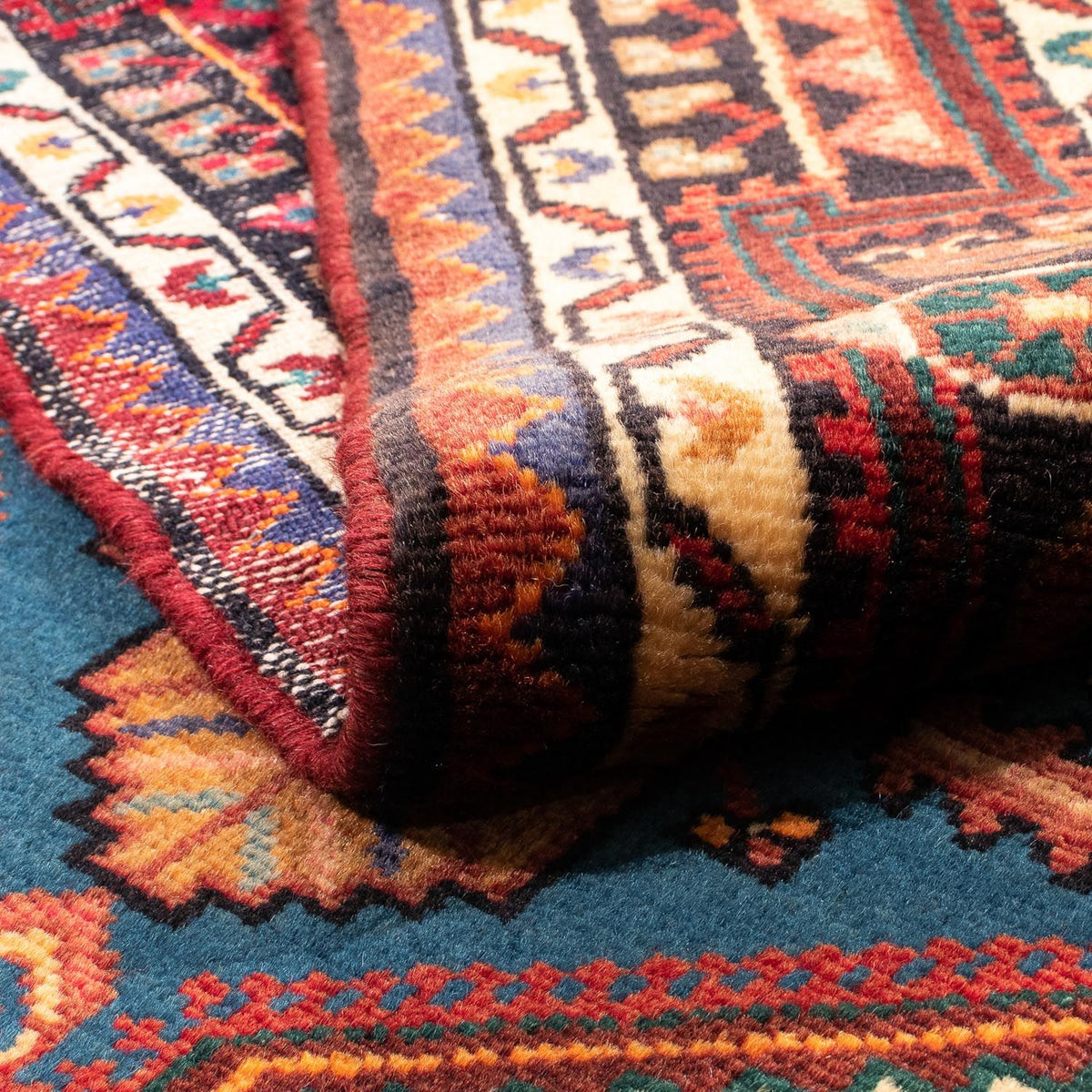 Perski dywan - Nomadyczny - 163 x 107 cm - ciemna czerwień