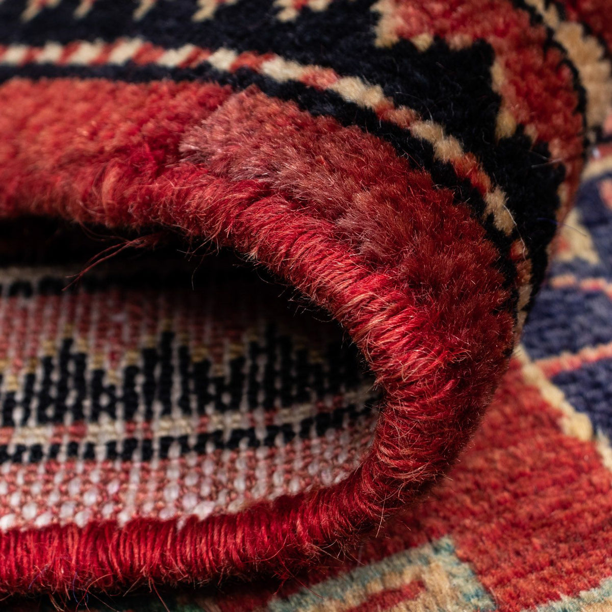 Perski dywan - Nomadyczny - 142 x 90 cm - czerwony