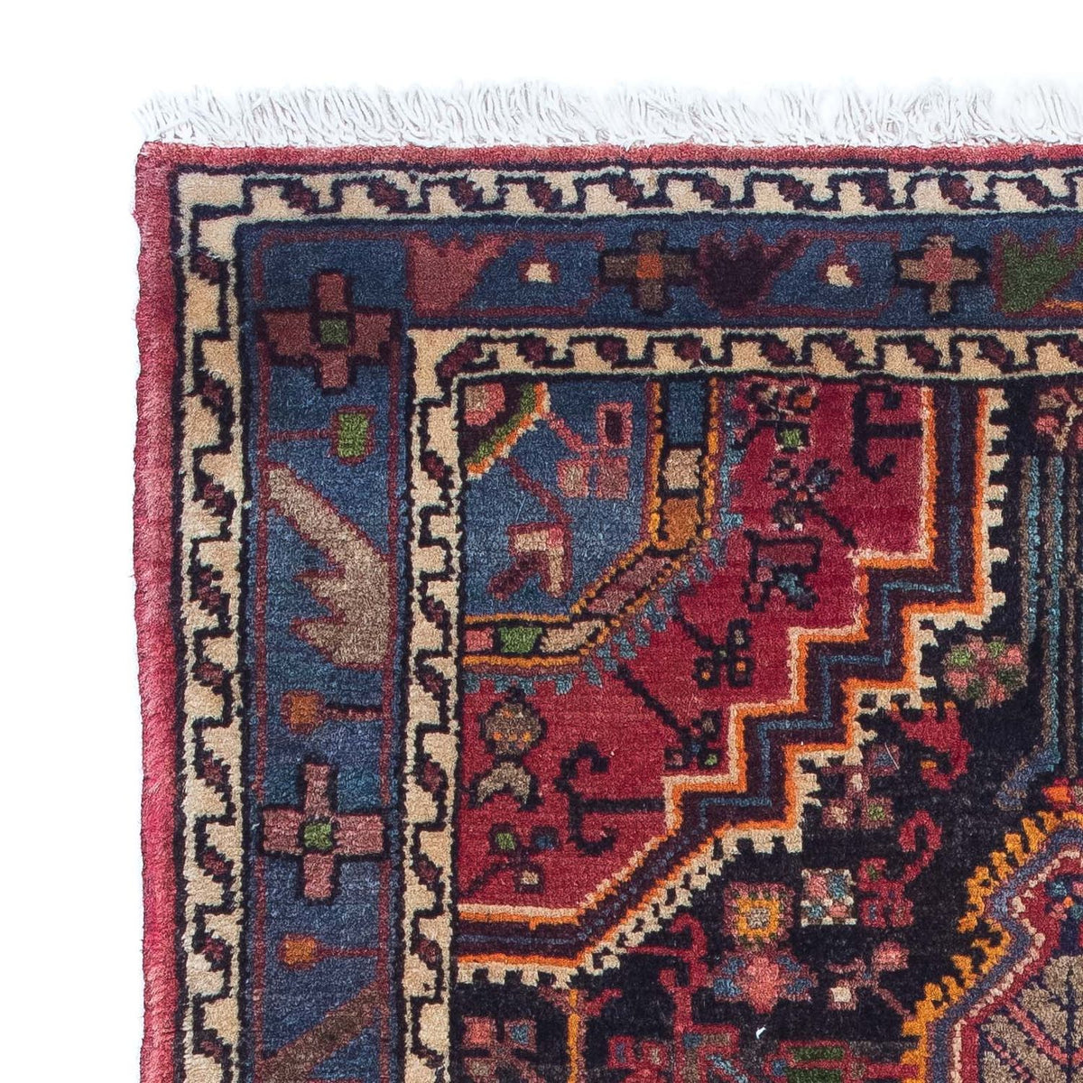 Perski dywan - Nomadyczny - 136 x 85 cm - ciemnoniebieski