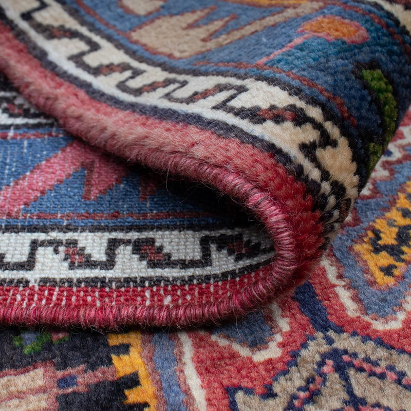 Perski dywan - Nomadyczny - 136 x 85 cm - ciemnoniebieski