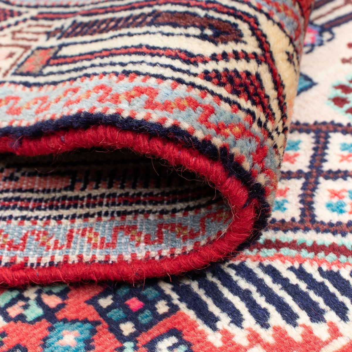 Biegacz Perski dywan - Nomadyczny - 190 x 78 cm - jasna czerwień