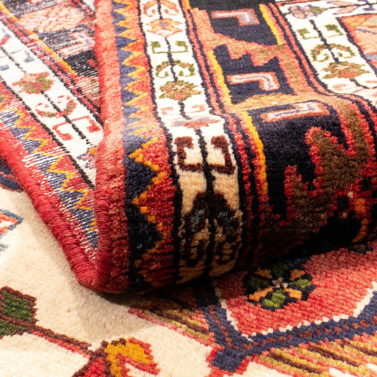 Perski dywan - Nomadyczny - 205 x 142 cm - czerwony