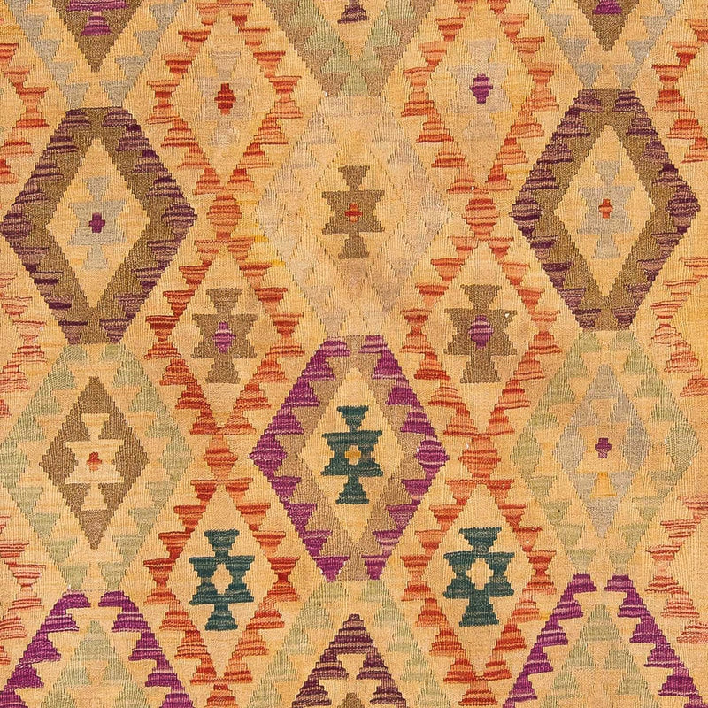 Dywan Kelim - Splash - 295 x 196 cm - jasnobrązowy