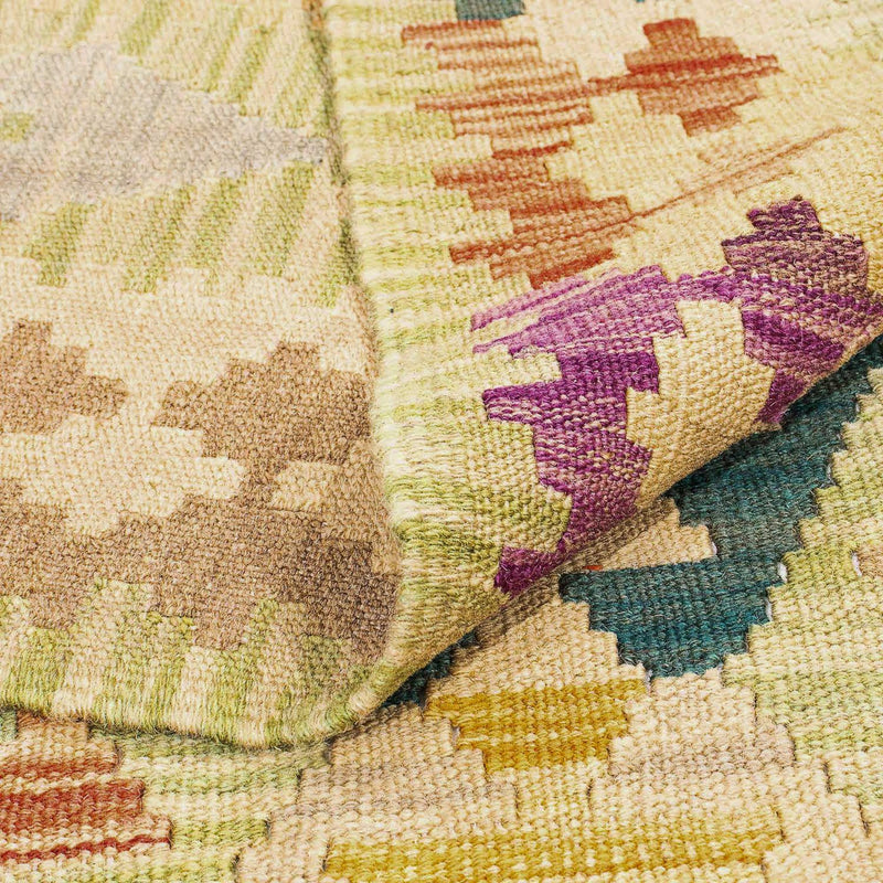 Dywan Kelim - Splash - 287 x 199 cm - beżowy