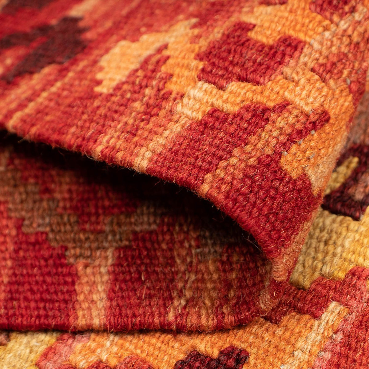 Biegacz Dywan Kelim - Splash - 299 x 73 cm - jasna czerwień