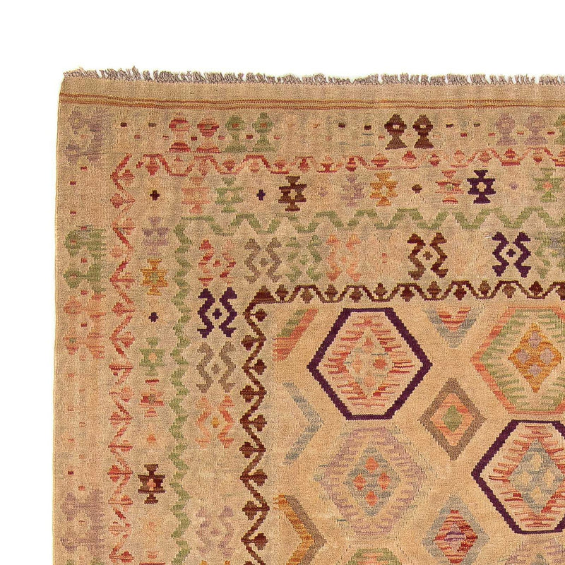 Dywan Kelim - Splash - 290 x 200 cm - jasnobrązowy