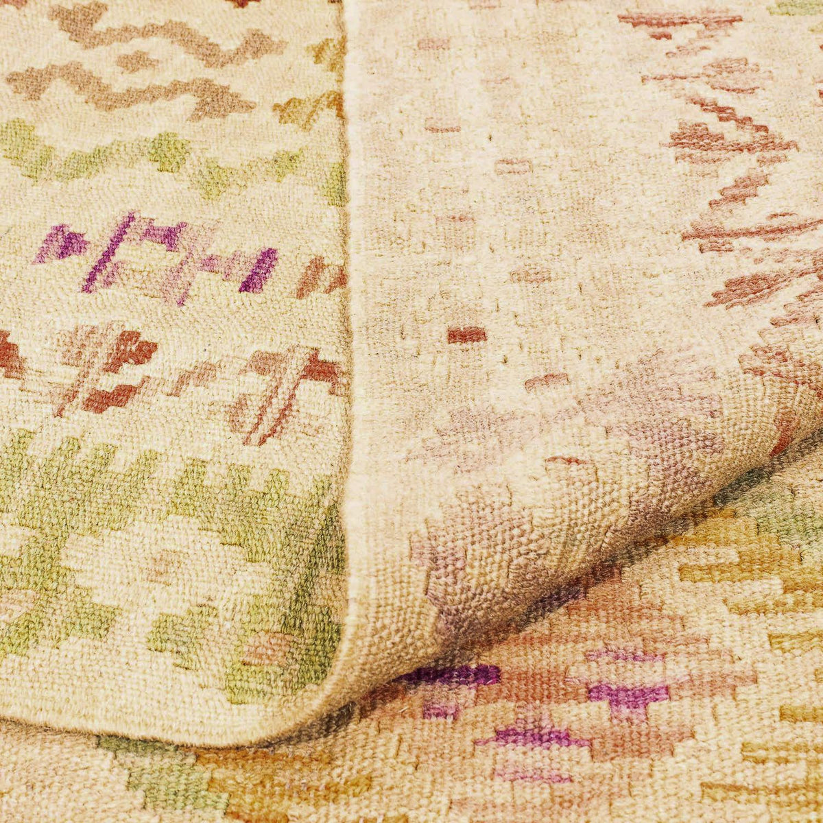 Dywan Kelim - Splash - 290 x 200 cm - jasnobrązowy