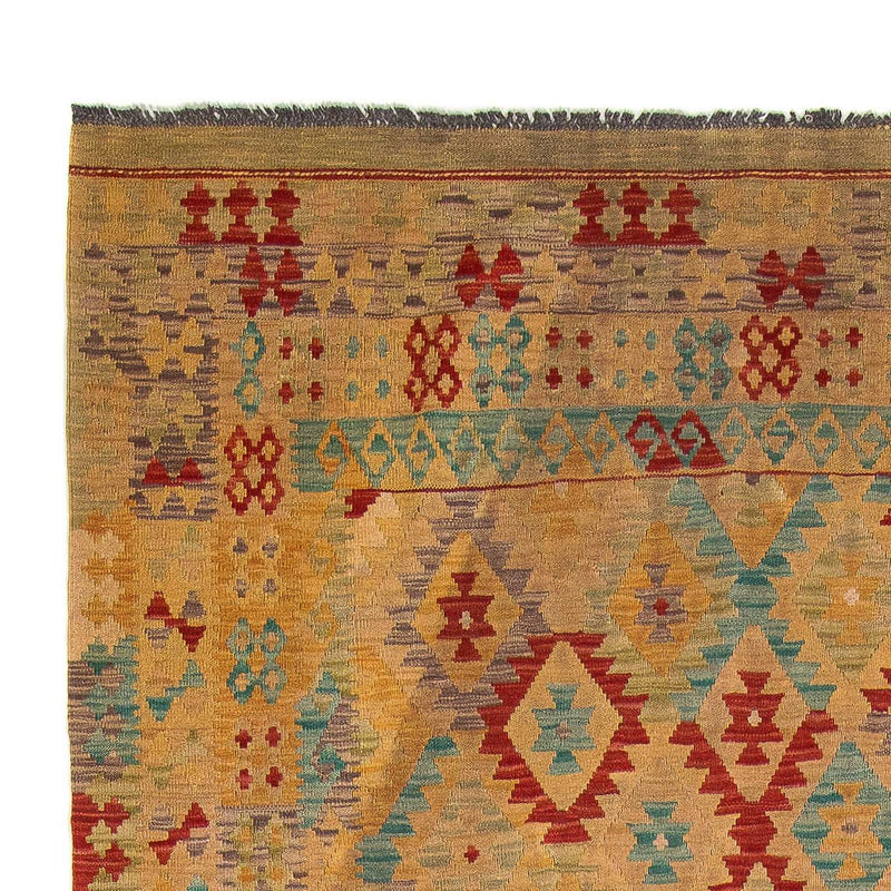 Dywan Kelim - Splash - 304 x 207 cm - brązowy