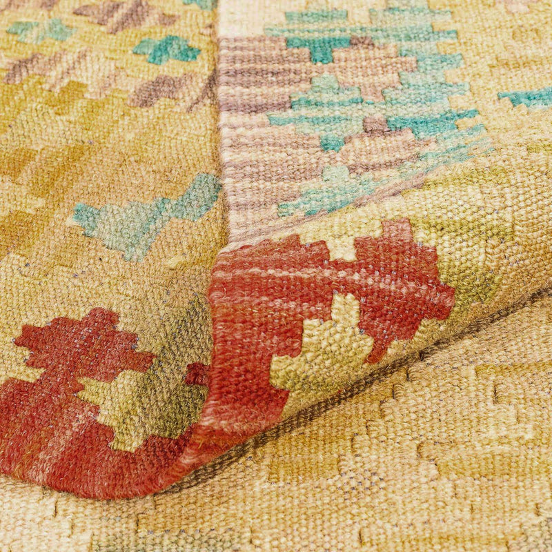 Dywan Kelim - Splash - 304 x 207 cm - brązowy