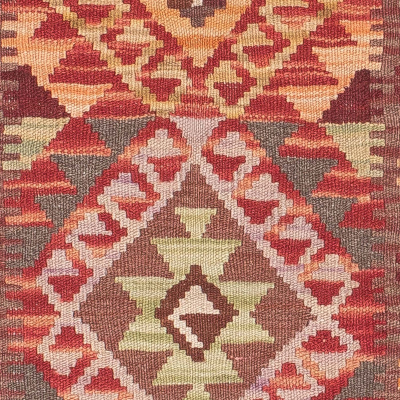 Biegacz Dywan Kelim - Splash - 183 x 58 cm - czerwony