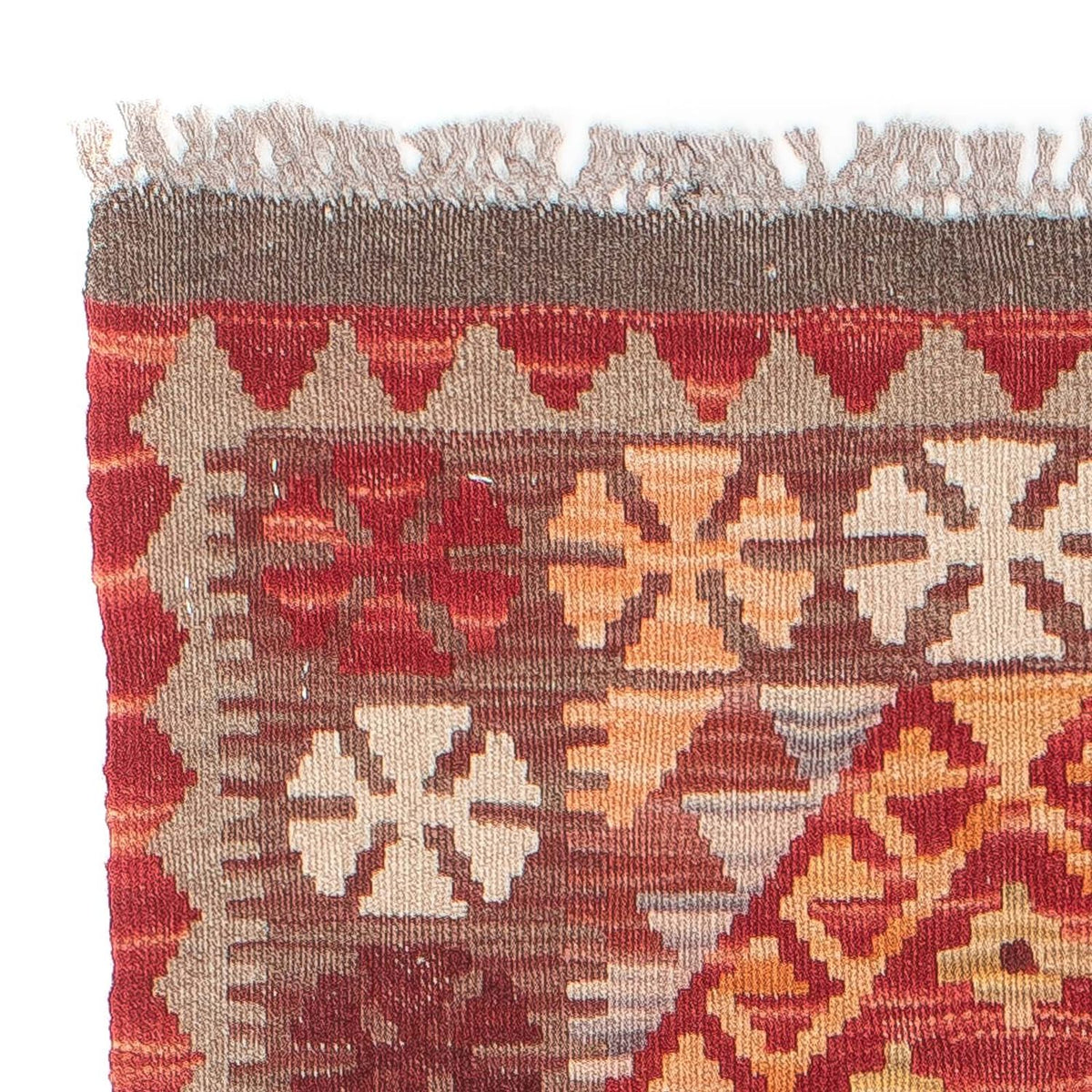 Biegacz Dywan Kelim - Splash - 183 x 58 cm - czerwony