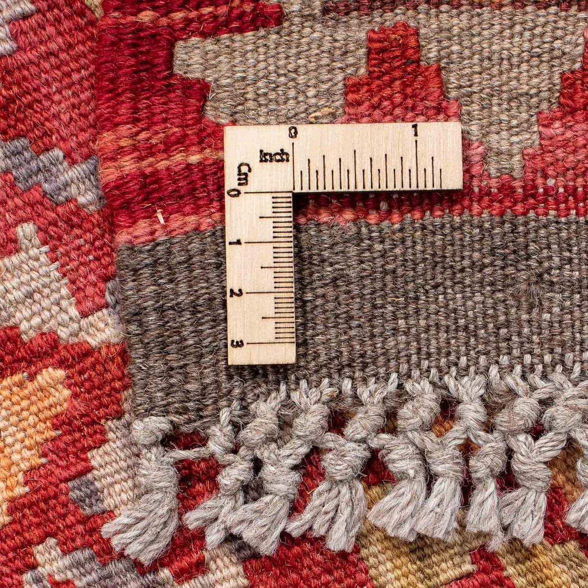 Biegacz Dywan Kelim - Splash - 183 x 58 cm - czerwony