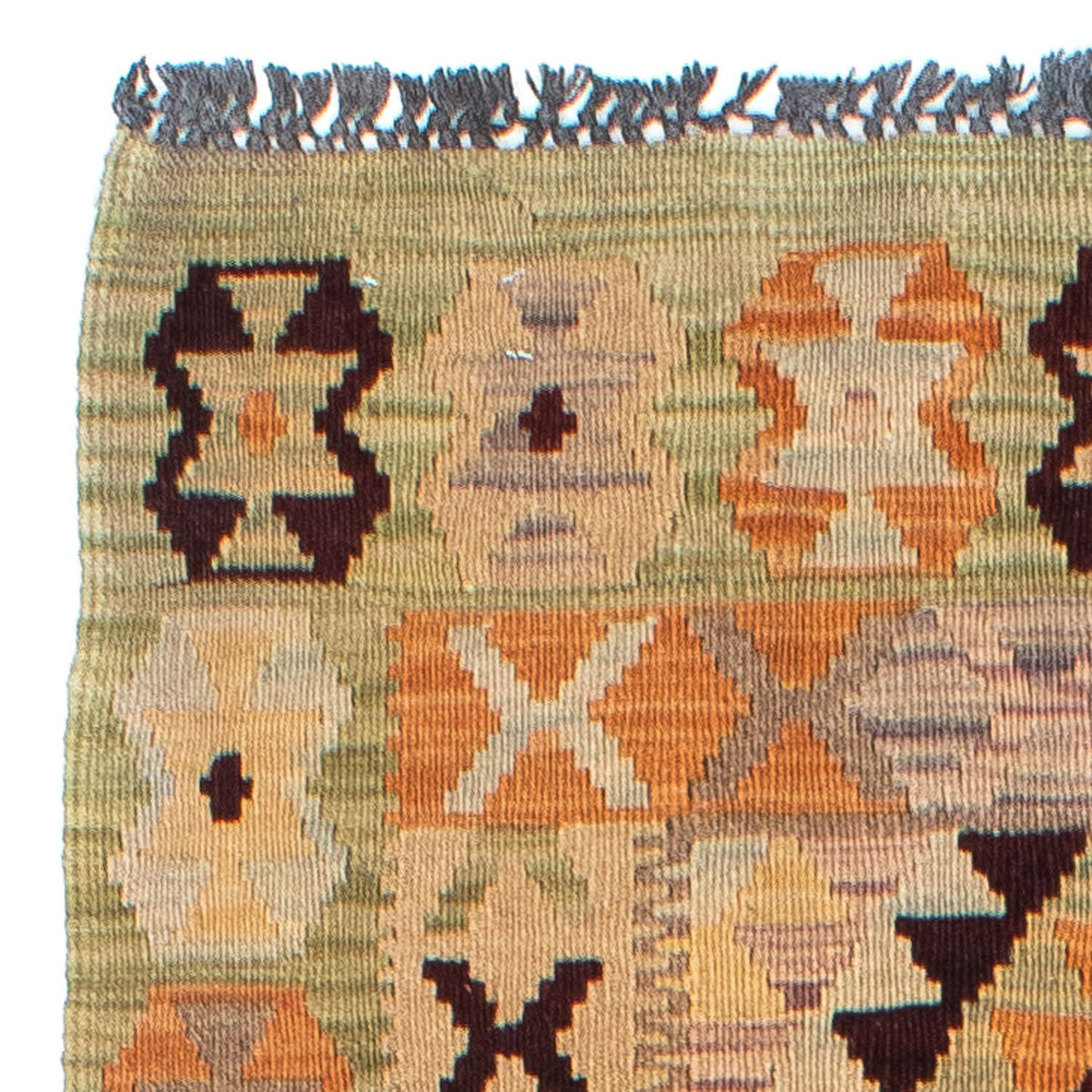 Biegacz Dywan Kelim - Orientalny - 200 x 69 cm - beżowy