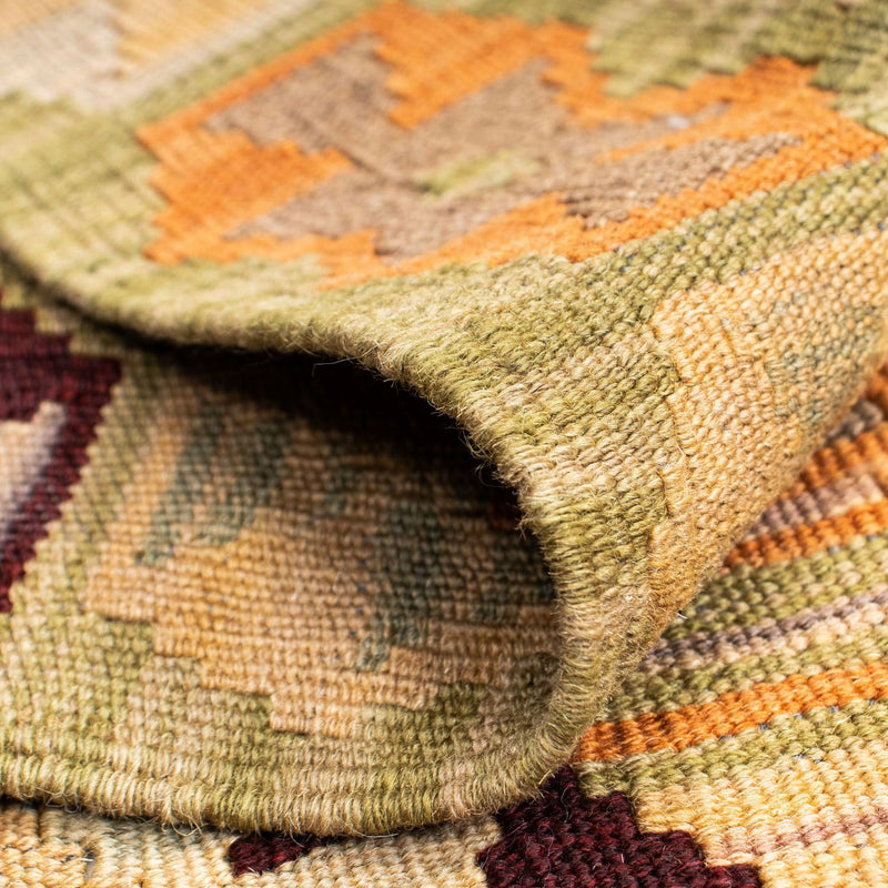 Biegacz Dywan Kelim - Orientalny - 200 x 69 cm - beżowy