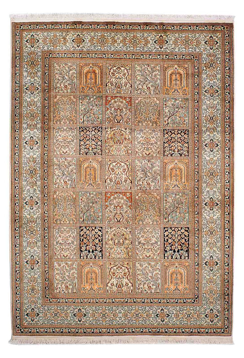 Jedwabny dywan - Kashmir Silk - 221 x 158 cm - wielokolorowy