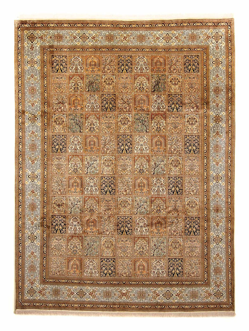Jedwabny dywan - Kashmir Silk - 325 x 249 cm - brązowy