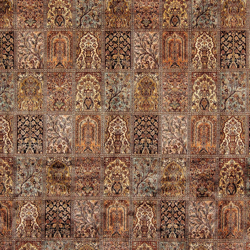 Jedwabny dywan - Kashmir Silk - 332 x 248 cm - brązowy