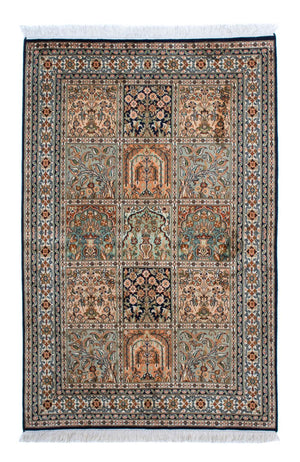 Jedwabny dywan - Kashmir Silk - 150 x 92 cm - wielokolorowy