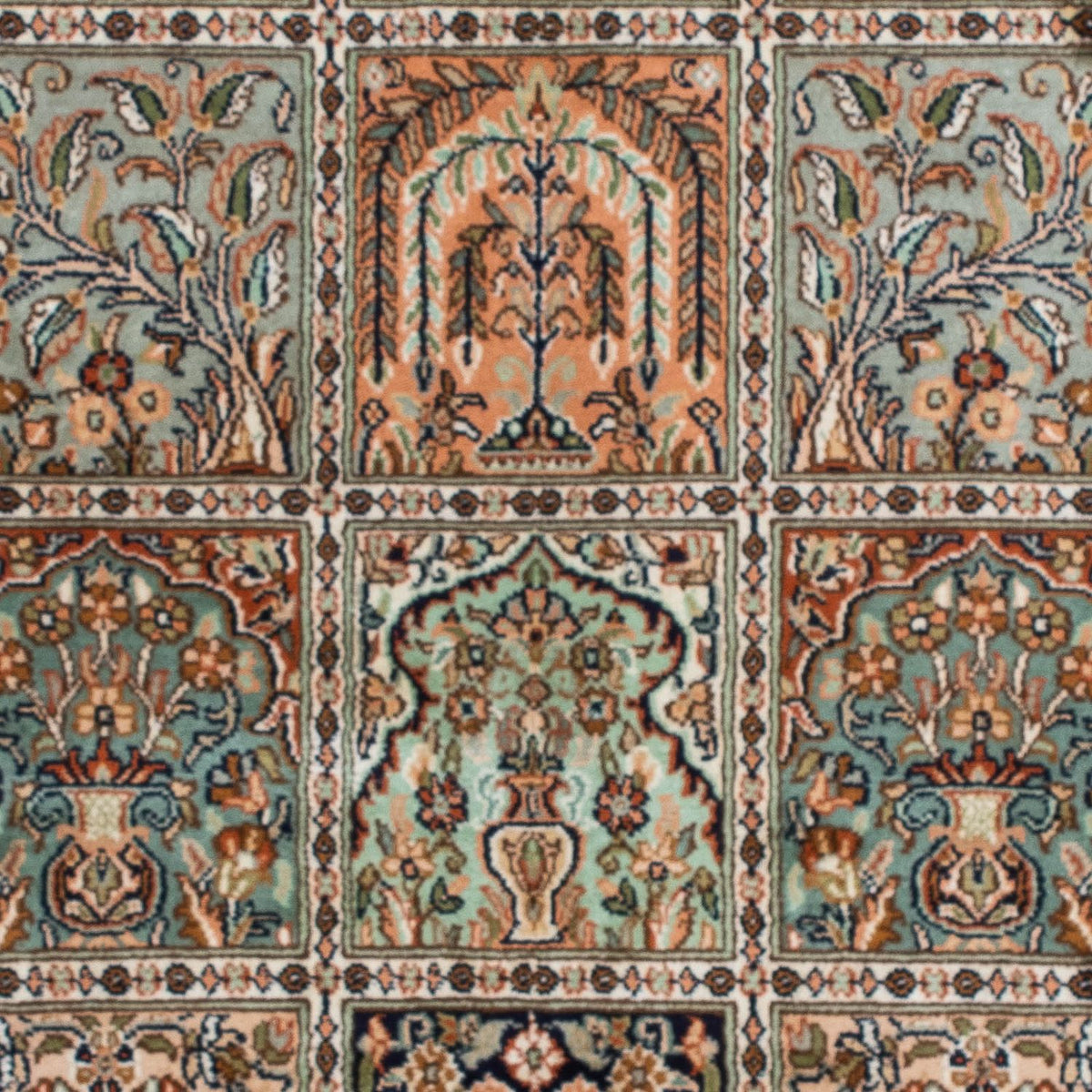 Jedwabny dywan - Kashmir Silk - 150 x 92 cm - wielokolorowy