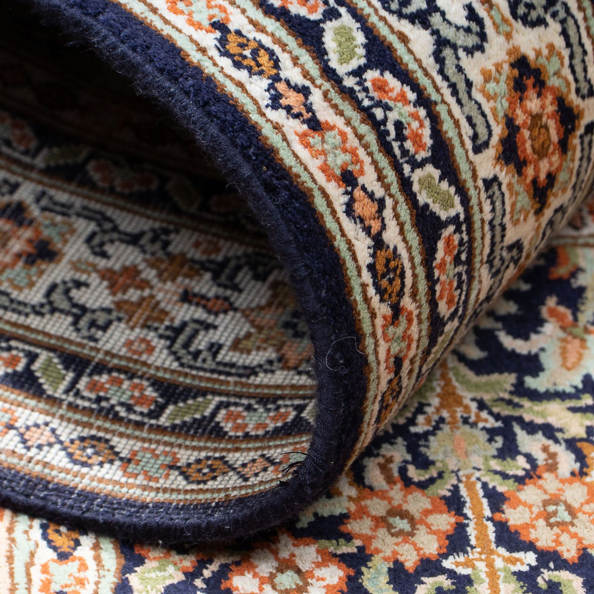 Jedwabny dywan - Kashmir Silk - 150 x 92 cm - wielokolorowy