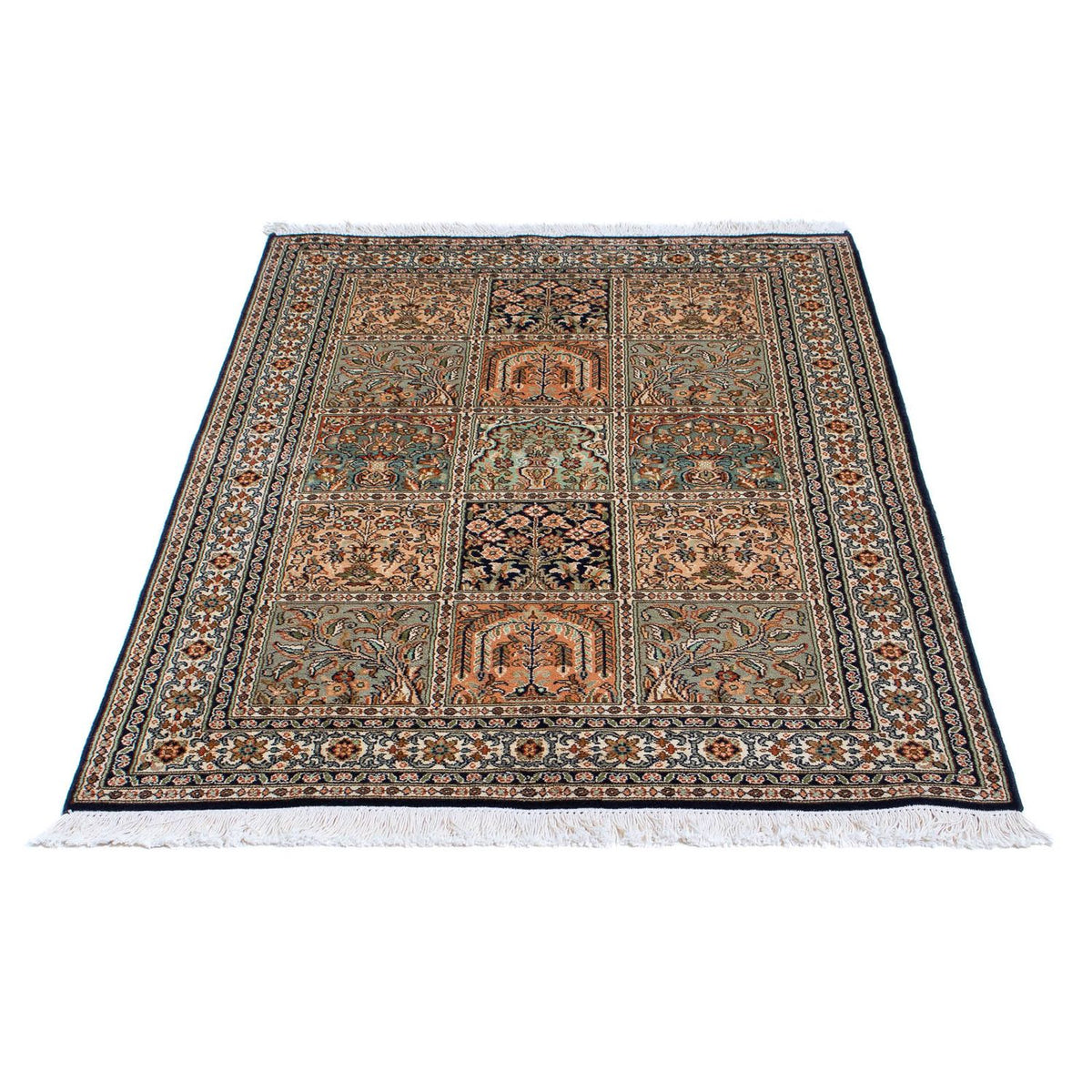 Jedwabny dywan - Kashmir Silk - 150 x 92 cm - wielokolorowy