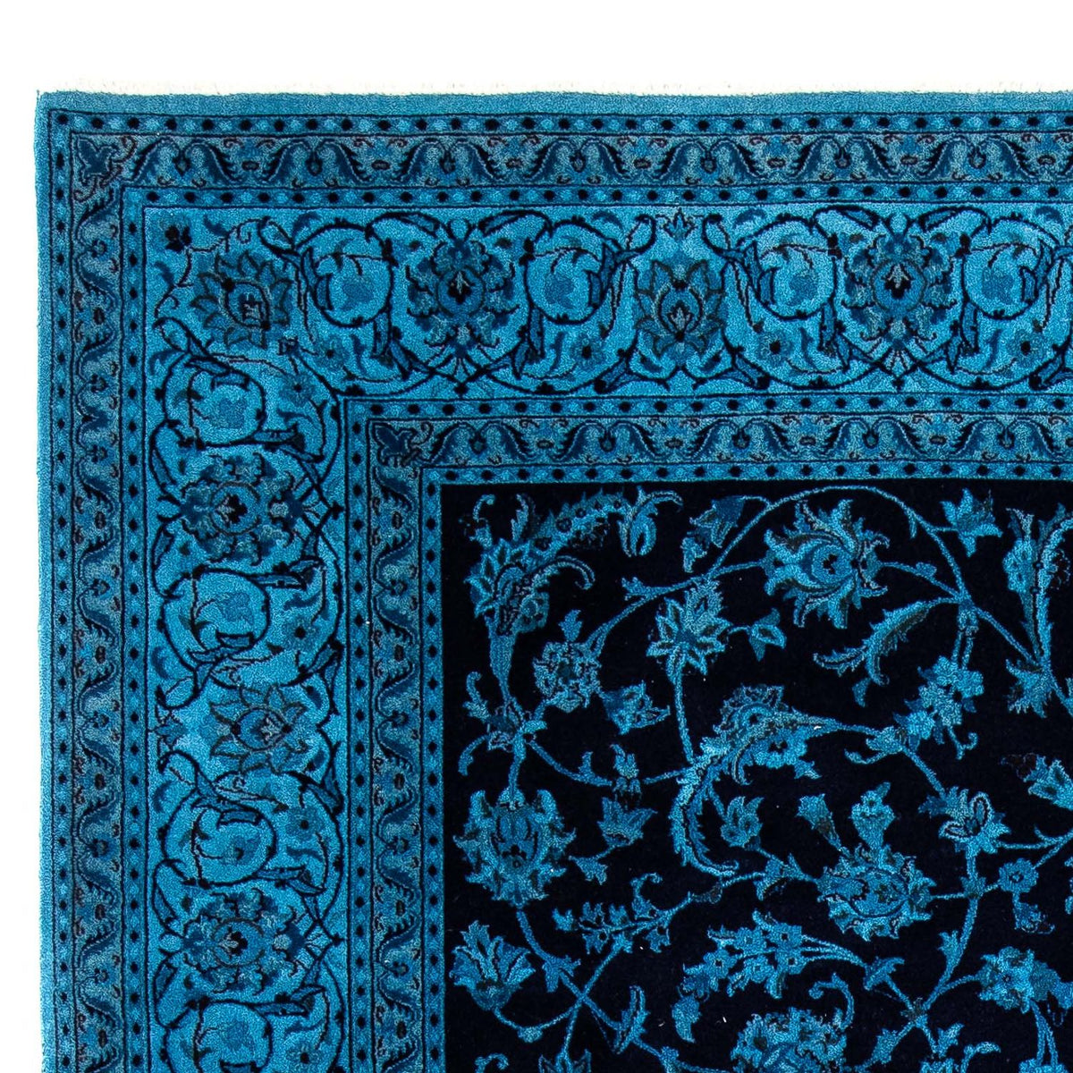 Dywan perski - Nain - 298 x 200 cm - ciemnoniebieski