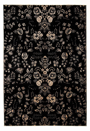 Designerski dywan - 301 x 212 cm - ciemnoniebieski