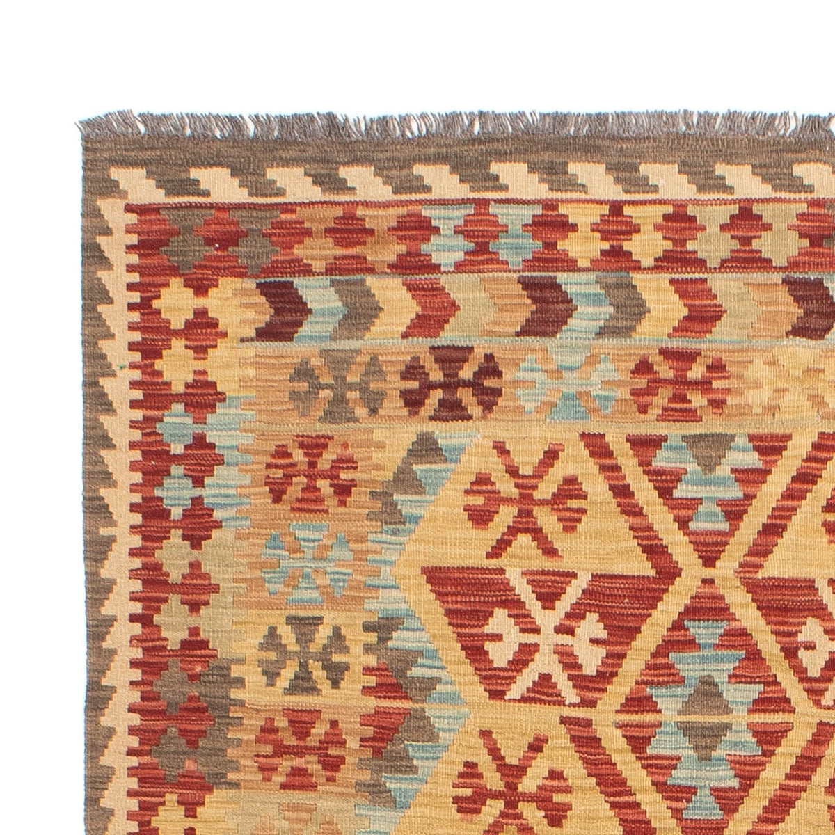 Dywan Kelim - Splash - 194 x 152 cm - wielokolorowy