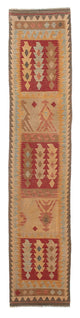 Kilim Maimana Dywan 392x73cm - Dywan wełniany